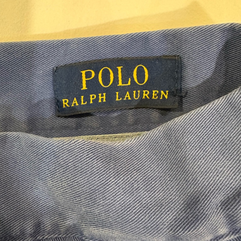 Ralph Lauren Blue Flat Front Shorts - Picture 2 of 5